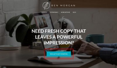 keep visitors engaged on portfolio website