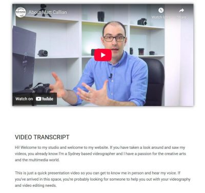 keep visitors engaged on portfolio website